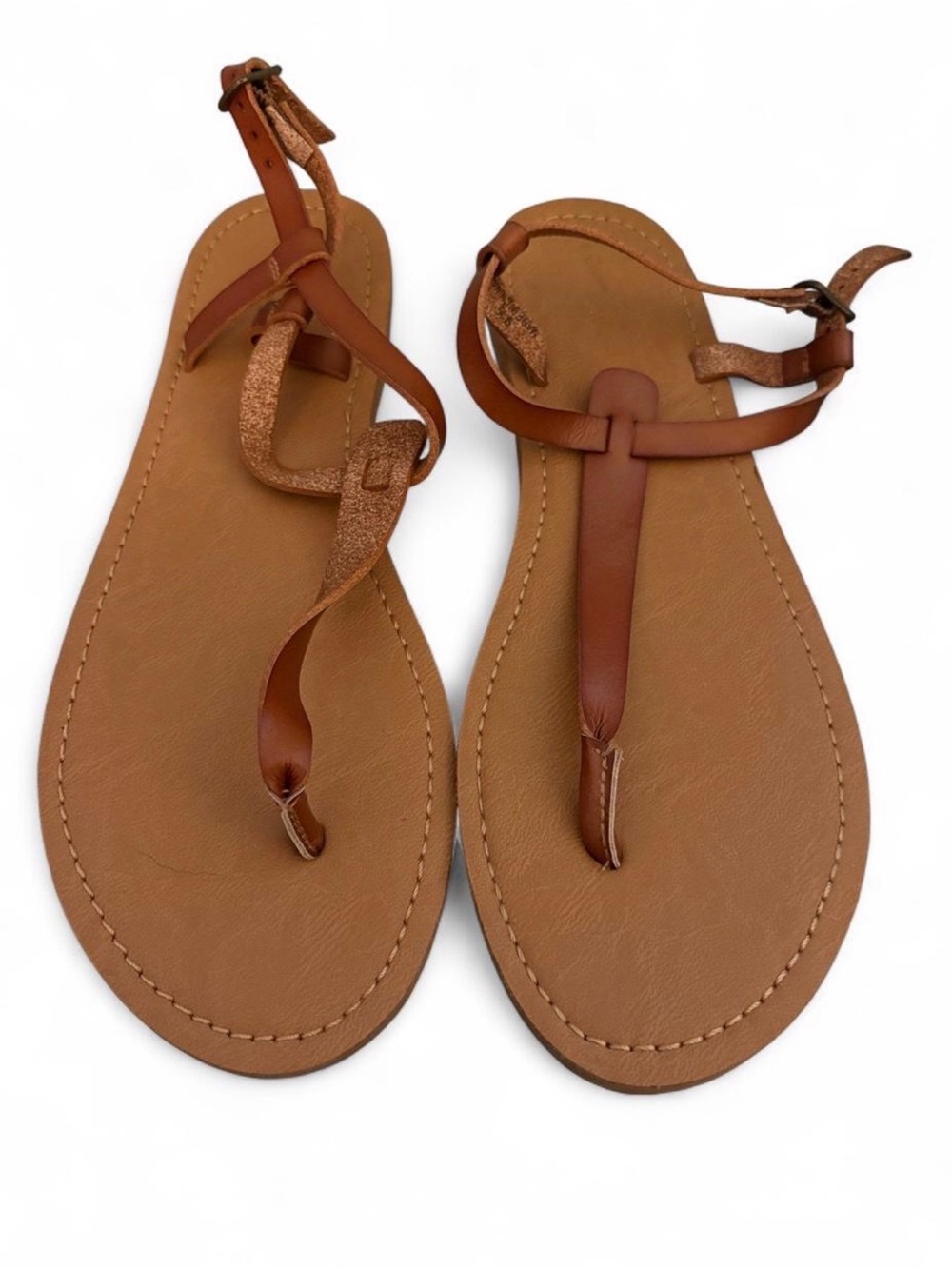 Target Women’s Brown T-Strap Sandals